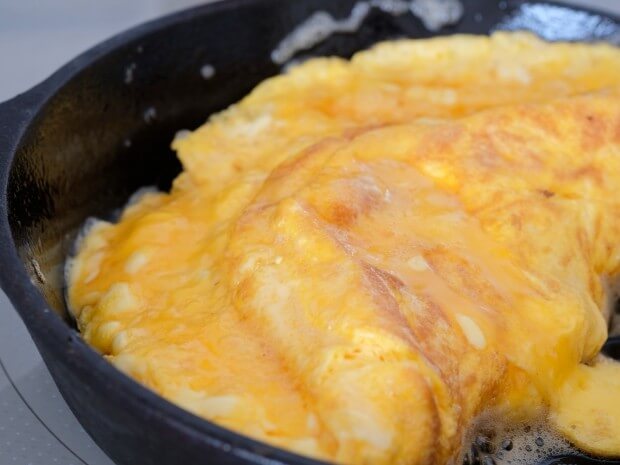 An omlette is a great source of slow release protein for runners